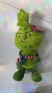 Dr. Seuss The Grinch Merry Grinchmas Plush with Candy Cane